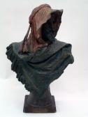 STELLMACHER Edouard 1868-1932,Buste polychrome en terre cuite figura,Millon - Cornette de Saint Cyr 2009-05-29