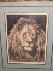 STELLWAGEN A,Head of a Lion I,1895,Swann Galleries US 2010-06-22