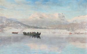 STENERSEN Gudmund 1863-1934,Parti fra en norsk fjord,Bruun Rasmussen DK 2016-11-21