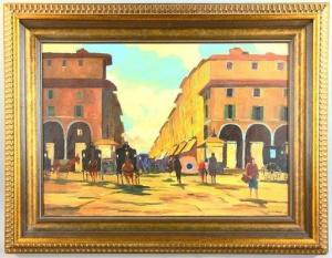 Stengher Alfredo 1920-2000,Street scene,Kaminski & Co. US 2019-12-29