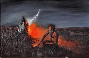 STENGLE JACOB 1954,Release of the Fire Spirit,Elder Fine Art AU 2011-11-27