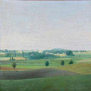 STENILD LARSEN Erik,Landscape, Roskilde,1947,Bruun Rasmussen DK 2013-11-25