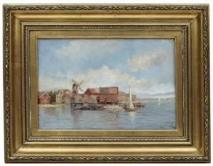STENVALL Oscar Frans 1856-1916,Fiskeläge,Uppsala Auction SE 2016-08-16