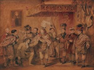 STEPHANOFF James 1784-1874,Bonnie Prince Charlie at Holyrood House, receiving,Bonhams GB 2021-04-20