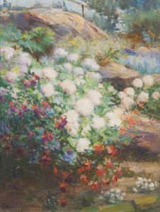 STEPHENS Ethel Anna 1866-1944,The Garden,1927,Leonard Joel AU 2018-10-10