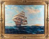 STEPHENSON Benjamin Turner 1886-1973,Clipper Ship in Full Sail,1930,Hindman US 2014-10-23