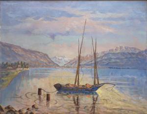 STERCHI H 1900,Barque sur le lac Léman,Dogny Auction CH 2017-04-04