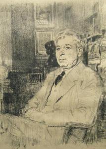 STERIADI Jean Alexandru 1880-1956,Portretul Profesorului George Oprescu,1943,Alis Auction 2013-01-22