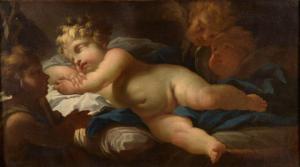 STERN Ignazio 1680-1748,L\’Enfant Jésus endormi et saint Jean - Baptiste,Rossini FR 2022-03-30