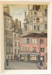 STERN Judith 1900-1900,Paris side street,1921,Eldred's US 2008-06-26