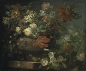 STERN Ludovico, Ludwig,Red and white roses, tulips, blossom and other flo,1750,Christie's 2011-04-14
