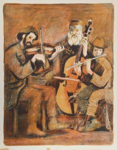 STERN Yossi 1923-1992,Trio of Musicians,1970,Ro Gallery US 2023-12-14