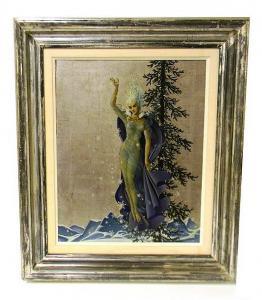 sternberg charlotte joan,fantasy figure of ice queen in blue robes,Winter Associates US 2014-10-06
