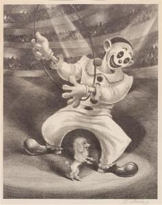 STERNBERG Harry 1904-2001,Poodle and the Clown,Hindman US 2015-12-15