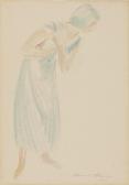 STERNE Maurice 1878-1957,Girl Bowing,1919,Sotheby's GB 2024-03-05