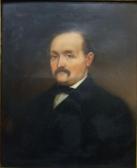 STERRER Franz 1818-1901,Portrait d'homme,1871,Conan-Auclair FR 2020-11-15
