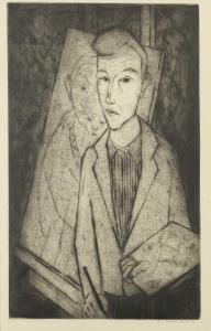 STETTLER GUSTAV 1913-2005,Self Portrait,1944,Mallams GB 2024-02-14