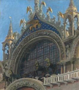 STETTLER Martha 1870-1945,San Marco in Venedig,1901,Beurret Bailly Widmer Auctions CH 2023-03-22