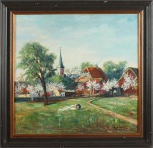 STEUDEL Max 1873-1940,Rheinisches Dorf,Twents Veilinghuis NL 2017-01-13