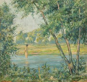 Steurer Iosif 1885-1971,By the Edge of the Lake,Artmark RO 2023-07-12