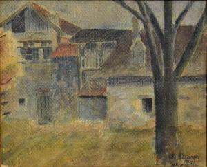 Steurer Iosif 1885-1971,Casă de țăran,1903,GoldArt RO 2015-11-25