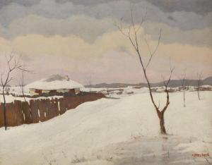 Steurer Iosif 1885-1971,Winter in the Village,Artmark RO 2024-01-31