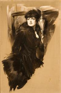 STEVENS Dalton 1878-1939,WOMAN IN BLACK,Stair Galleries US 2007-04-21