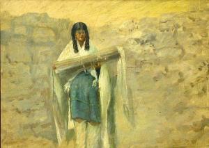 STEVENS Mary L 1800-1900,Hopi Maiden in Traditional Wedding Dress, 1903,Bonhams GB 2005-11-20