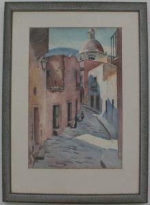 STEVENS Stanford P 1897-1974,Middle Eastern Street Scene,Burchard US 2010-01-24