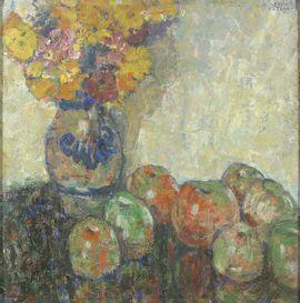 STEVENS Walter 1887-1967,Nature morte aux pommes et au vase fleuri,Campo & Campo BE 2021-04-28