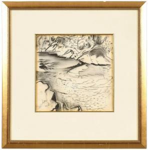 STEVENS Will Henry 1887-1949,Mountain Stream,Brunk Auctions US 2024-01-11