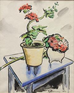 STEVENS William Lester,Still Life with Flowers on a Table,1940,Clars Auction Gallery 2014-06-15