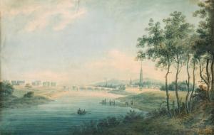 STEVENSON James 1829-1917,River landscape with a town,im Kinsky Auktionshaus AT 2016-04-12