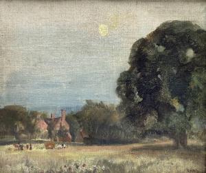 STEVENSON Robert Macaulay 1854-1952,Wooded Landscape with Houses,David Duggleby Limited 2021-06-18