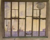 STEVENSON Ruth Rolston 1897,View Through Window to the Harbor,Skinner US 2009-07-15