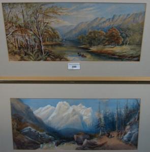 STEVENSON Spencer 1954,One titled 'On the Wye ' 1880' the other a mountai,Dickins GB 2007-06-16