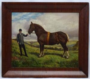 STEVENSON W.J,a prize winning Suffolk Punch Heavy Stallion and h,1870,Dickins GB 2017-10-13