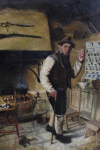 STEVENSON William Grant,Scottish gentlemen in a kitchen interior,1886,Reeman Dansie 2020-08-11