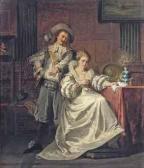 STEVER Gustav Curt 1823-1877,An elegant couple in an interior,Christie's GB 2011-03-22