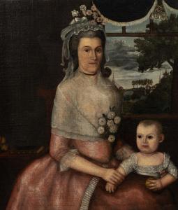 STEWARD Joseph 1753-1822,Pair of Portrait of Sarah Chaplin Howard with Chil,Skinner US 2022-08-13