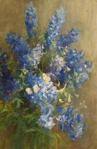 STEWART J.A 1800-1800,Butterflies on Delphiniums,Halls GB 2011-12-07