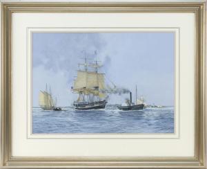 STEWART JOHN A 1941,Towing a whaler, Nantucket Harbor.,Eldred's US 2019-07-13