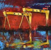 STEWART John 1945,THE CRANES OF BELFAST,Ross's Auctioneers and values IE 2019-08-07