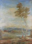 STEWART Joseph 1859-1929,TREE IN LANDSCAPE,Potomack US 2017-01-31