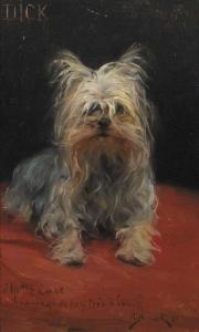 STEWART Julius LeBlanc 1855-1919,Dick - le plus aimé des petits chiens,1886,Christie's GB 2000-09-05