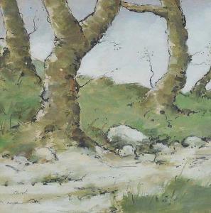 STEWART L 1900-1900,TREES BY THE PATH,Ross's Auctioneers and values IE 2016-09-07