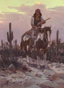 STEWART Ron 1941,Apache Moon,Santa Fe Art Auction US 2022-05-28