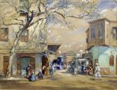 STEWART William,Middle Eastern street scene - Thought to be Cairo,,Canterbury Auction 2013-12-06