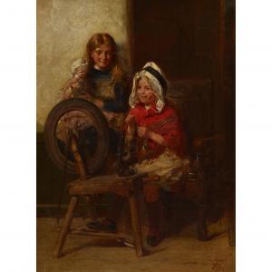 STEWART William 1823-1906,THIS IS THE WAY THAT GRANNY SPINS,Lyon & Turnbull GB 2023-12-07