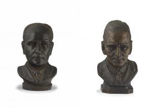 STEYNBERG Coert 1905-1982,Busts of Eugene Marais and AG Visser,1945,Strauss Co. ZA 2021-06-07